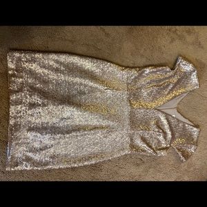 Rose Gold Sequence Mini Dress